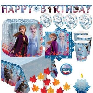 Frozen2 Bday Party Supplies & Decoration For 16